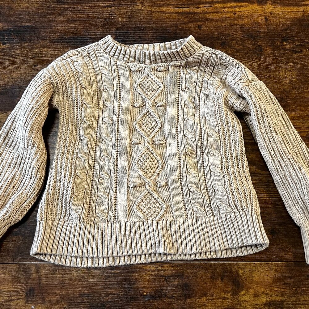 Gap Girls Cable Sweater Size S